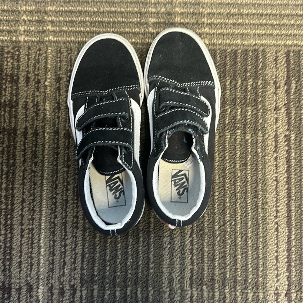 Like New Black Vans for Kids -size 2